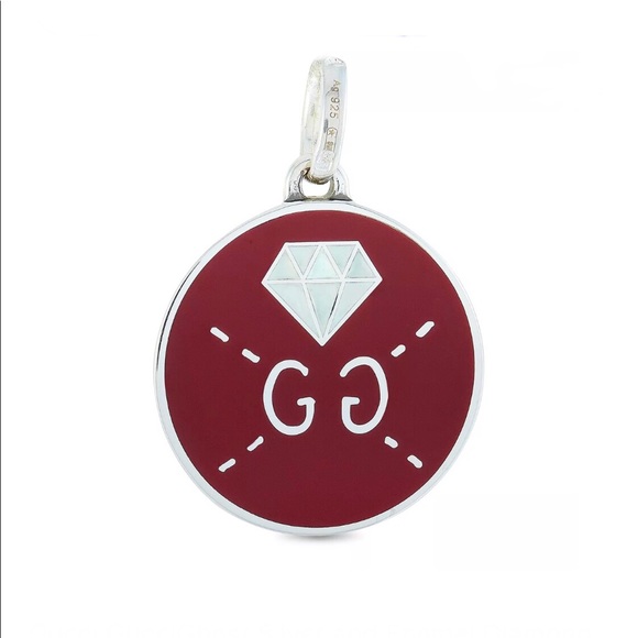 New Gucci Ghost Reversible Charm + Free 20" Chain - Picture 3 of 10